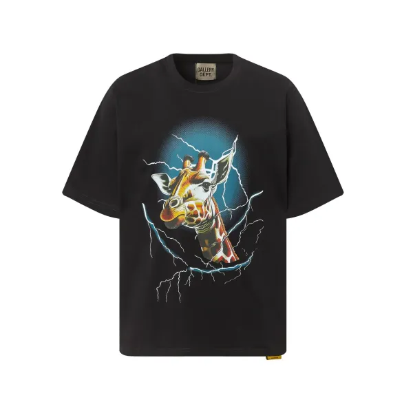 Gallery Dept Dragon Graphic Oversized T-Shirt Beige - 8