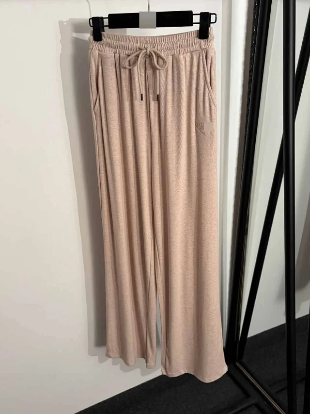 Unbranded Matching Sets V-neck short-sleeve top and drawstring wide-leg trousers set product detail image 5