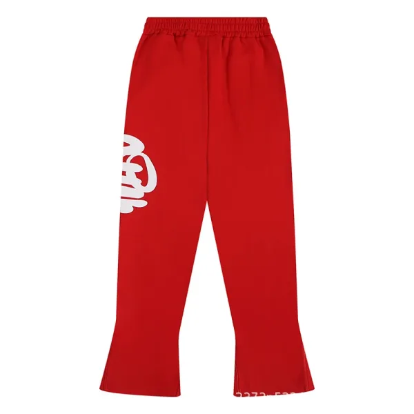 Design Graphic Sweatpants Green with Yellow Script Print - 33