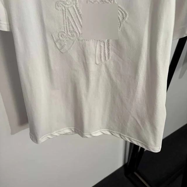 Unbranded T-Shirts Sequin-embroidered graphic crew-neck short-sleeve T-shirt product detail image 5