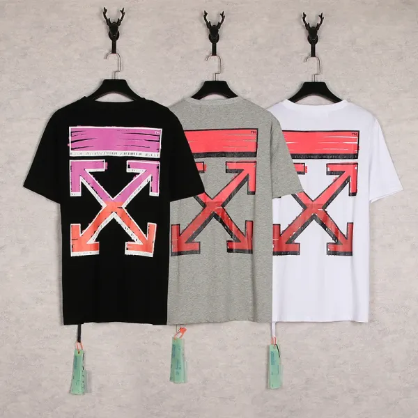 Off-White Arrow Gradient Print White T-Shirt - 38