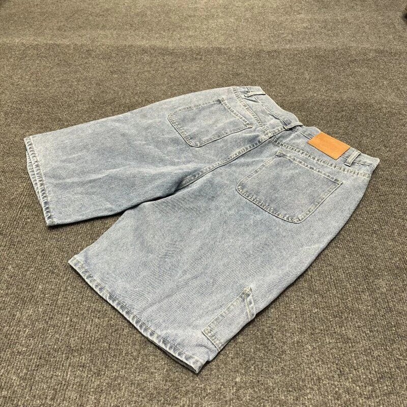Syna World Shorts Denim with oversized graffiti-style logo print image 4