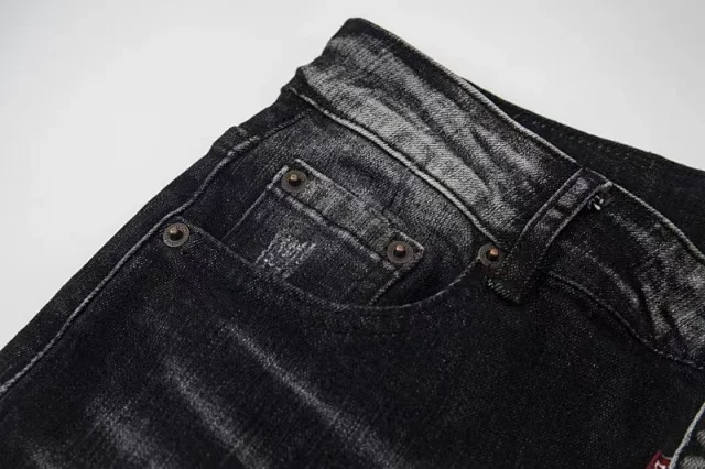 Unbranded Jeans Ripped graffiti-print slim-fit product detail image 21