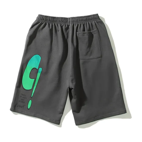 Design G.C. Graphic Print Brown Sweatshorts Shorts - 5