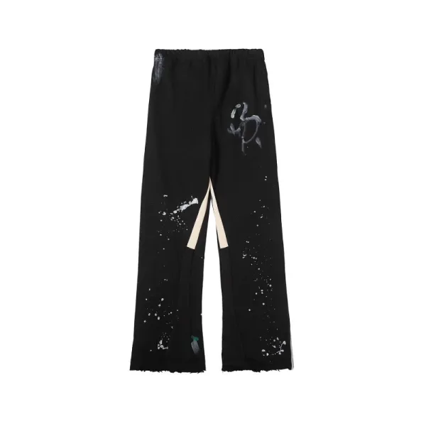 Gallery Dept Paint-Splatter Orange Sweatpants - 18