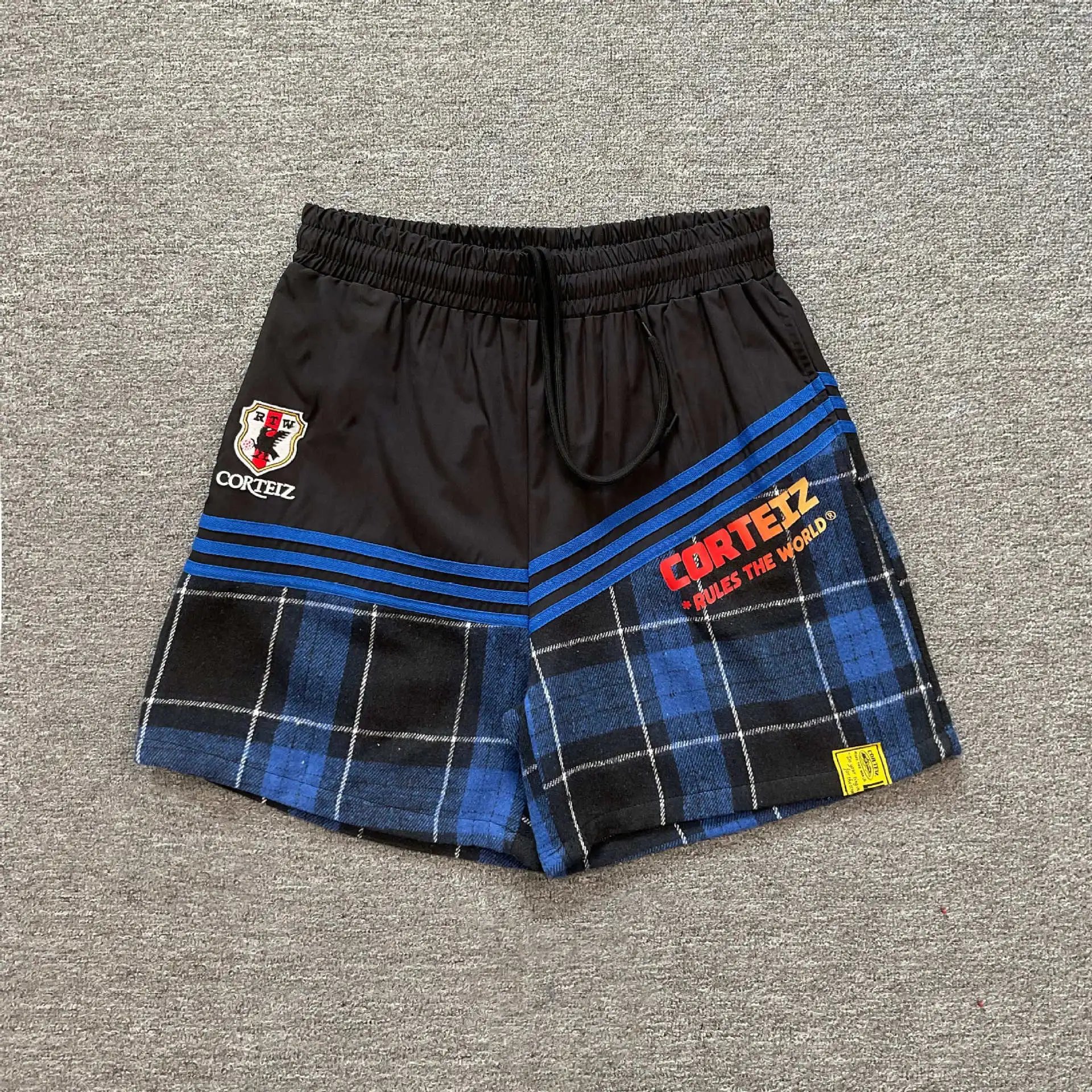 Corteiz Shorts Plaid Panel Drawstring image 4