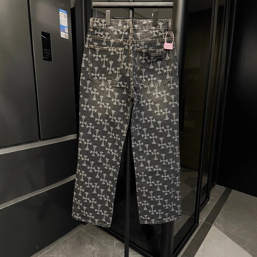 Chrome Hearts Jeans All-Over Cross Motif Straight-Leg image 2