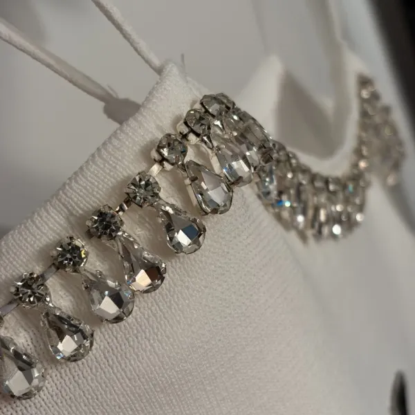 Prada Embellished Knit Camisole White Vest Top - 9