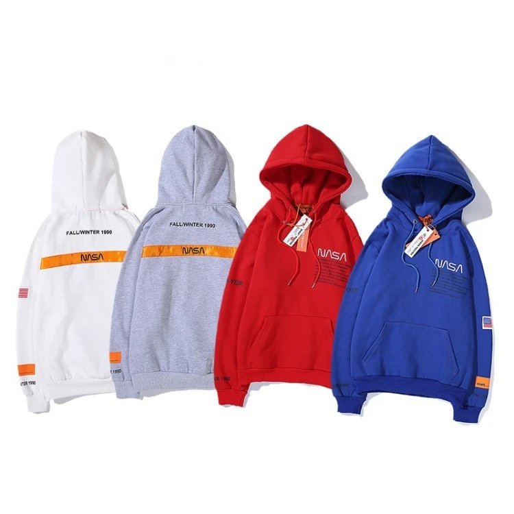 NASA Hoodie White Gr