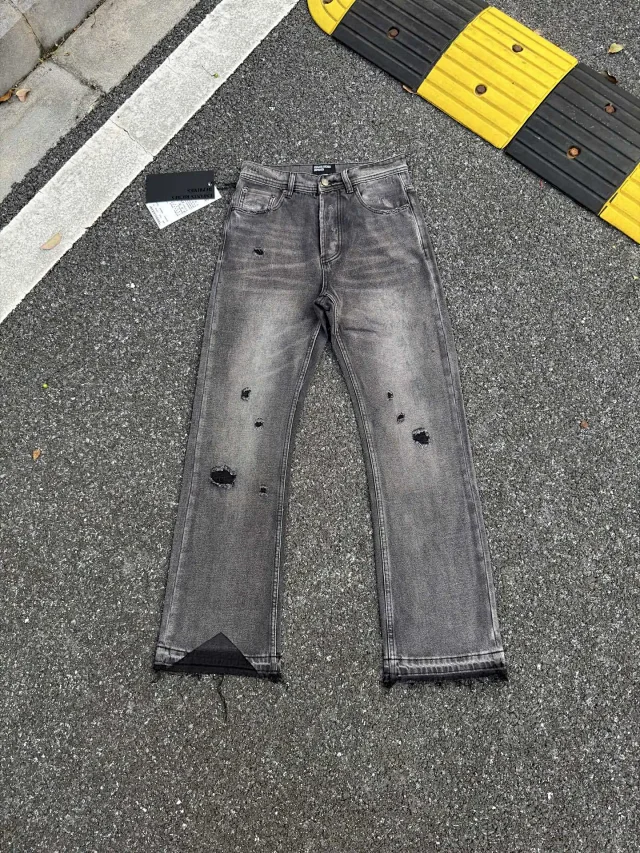 Purple Brand Jeans Distressed flared with frayed hems product detail image 24