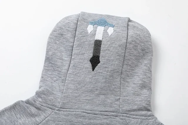 Trapstar Tracksuits Hooded tracksuit with gradient logo print and zip-hem joggers product detail image 4