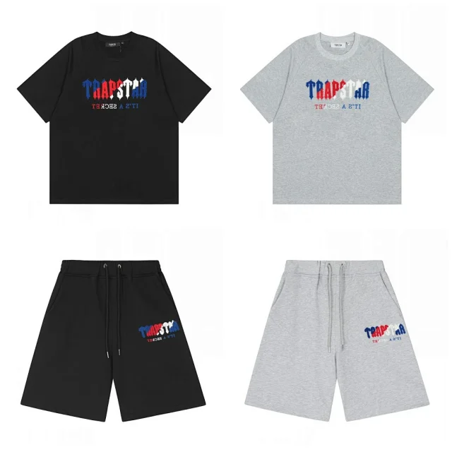 Trapstar Shorts Drawstring with embroidered panther graphic product detail image 12