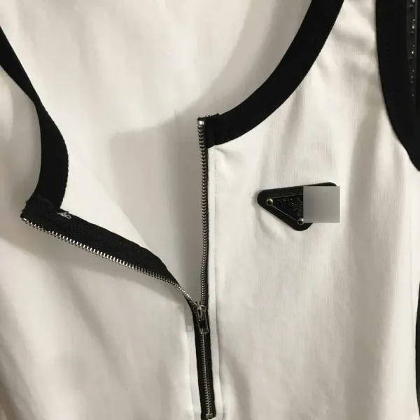 Prada Logo-Embellished Black Bodysuit Underwear - 9