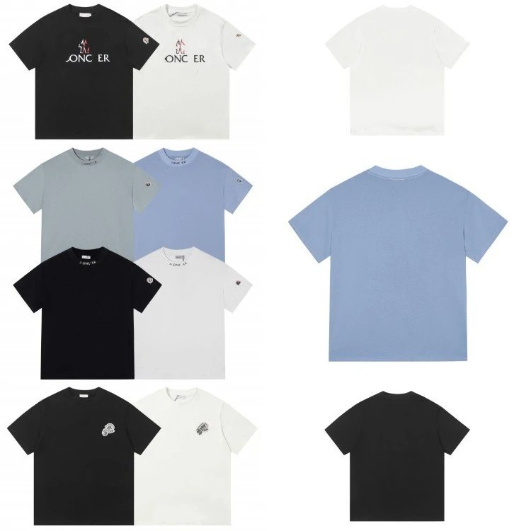 Moncler T-Shirts Logo Print Crewneck Short-Sleeve T-Shirt image 5