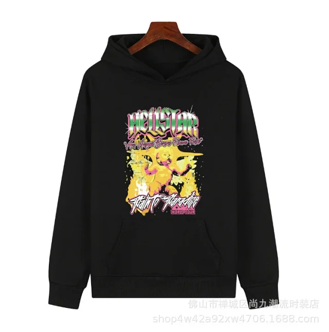 Hellstar Hoodies & Sweatshirts Graphic Print Pullover Hoodie product detail image 6