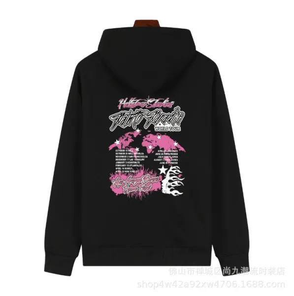 Hellstar Graphic Print White Hoodie - 8
