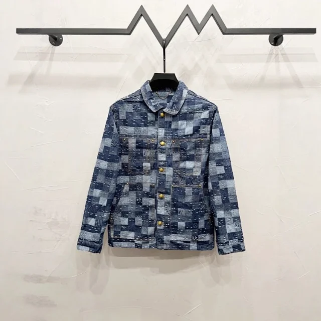 Louis Vuitton Matching Sets Monogram Denim Jacket and Jeans Set product detail image 7