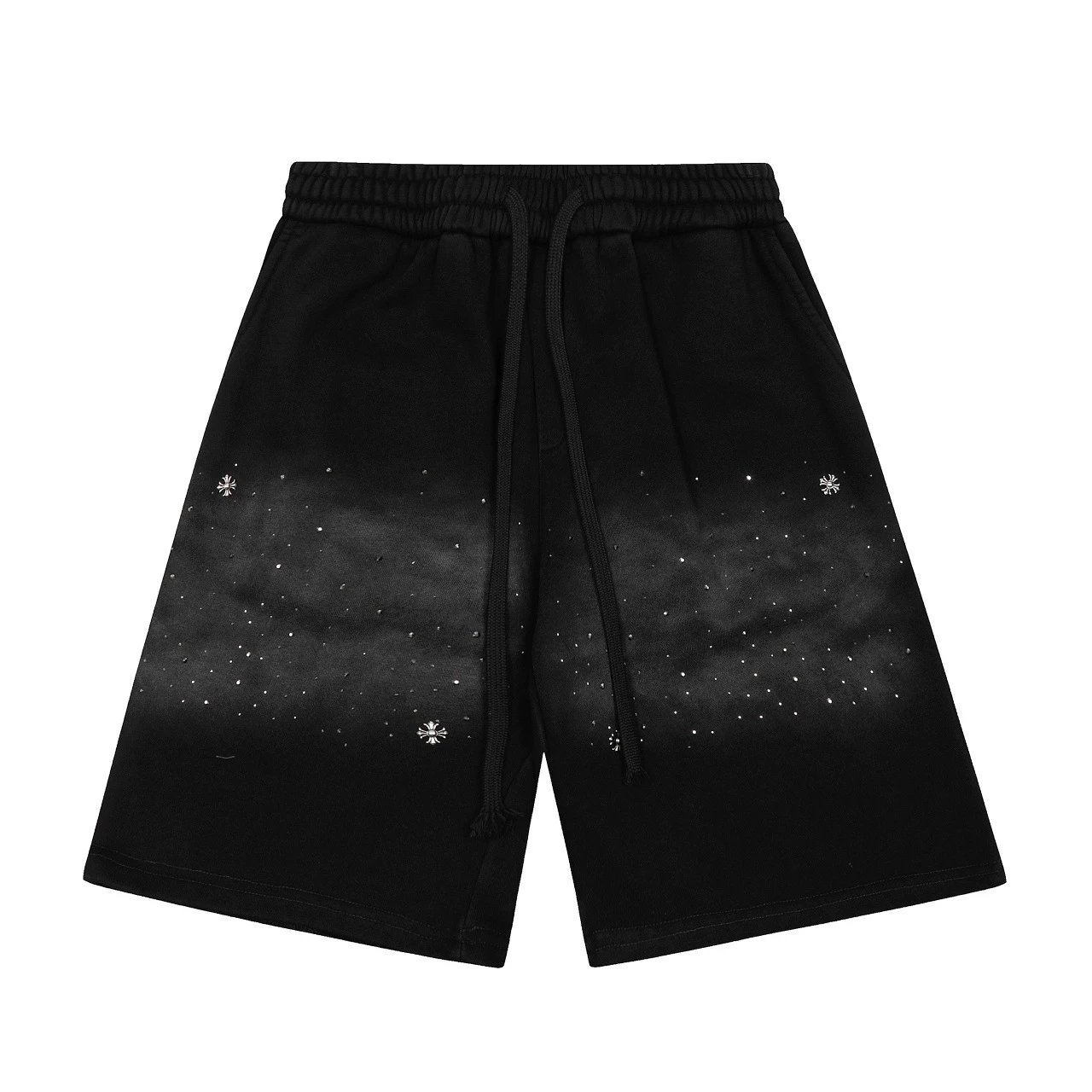 Unbranded Shorts Drawstring with galaxy-inspired speckled graphic image 5