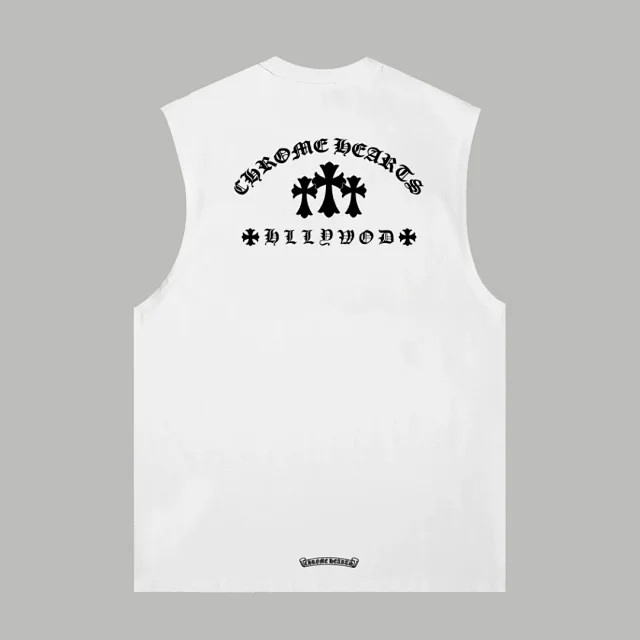 Chrome Hearts Vests Cross Graphic Sleeveless Vest product detail image 10