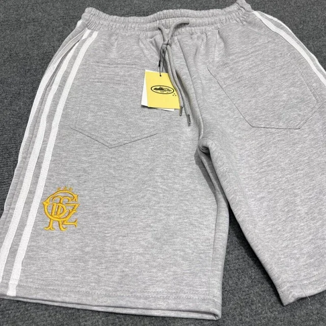 Corteiz Shorts Three-Stripe Embroidered Logo Fleece product detail image 14