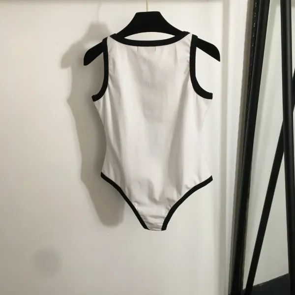 Prada Logo-Embellished Black Bodysuit Underwear - 5