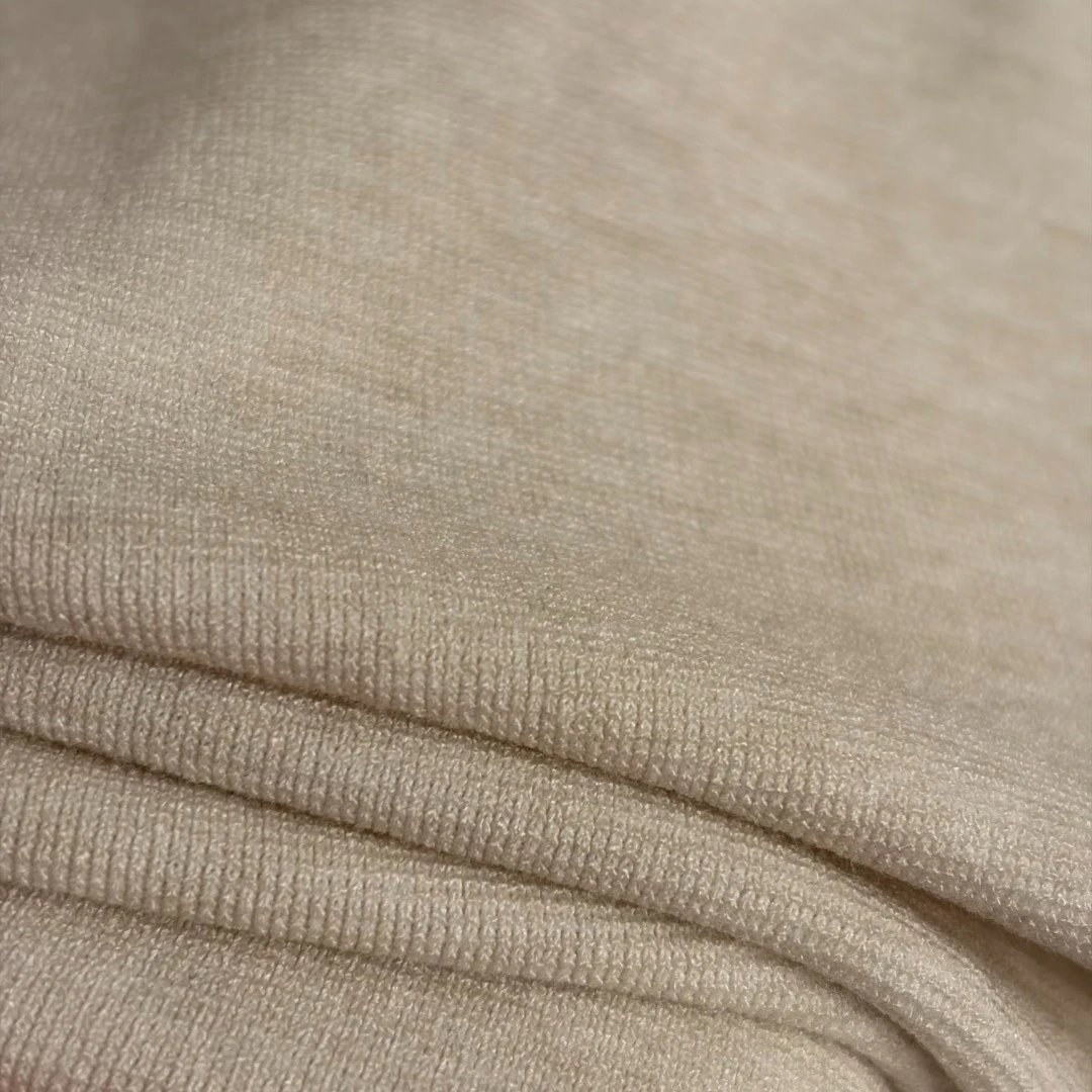 Design Knotted Hem T-Shirt and Drawstring Waist Pants Set Beige - 11