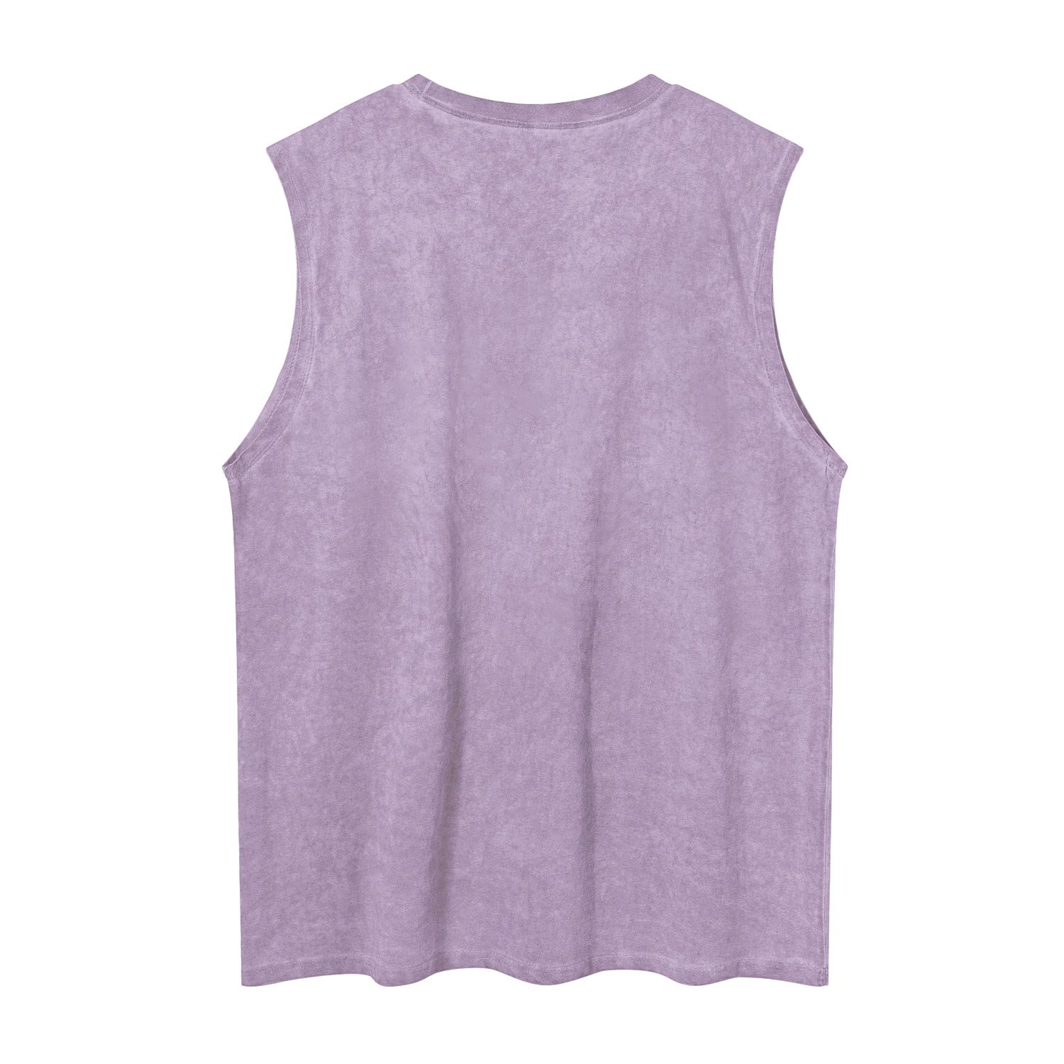 Design 'Mom I Am A Rich Man' Washed Beige Sleeveless Top Vest Top - 7