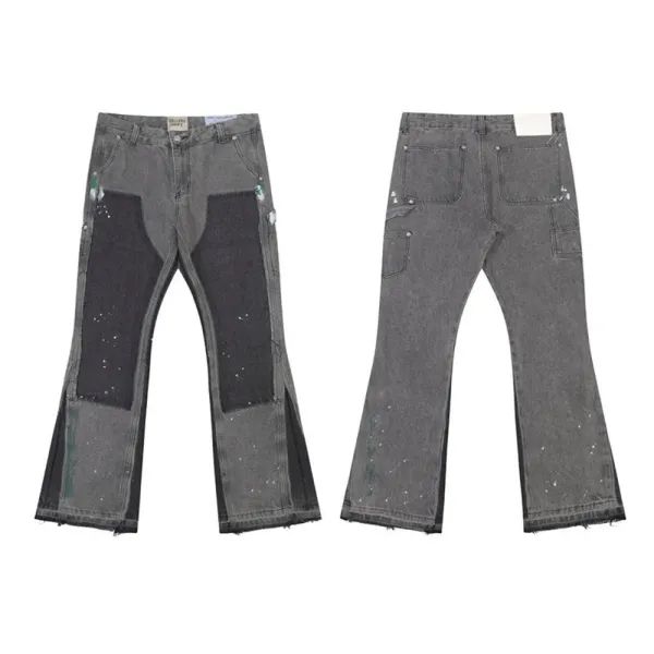 Gallery Dept Patchwork Floral Embroidered Flared Jeans - 13