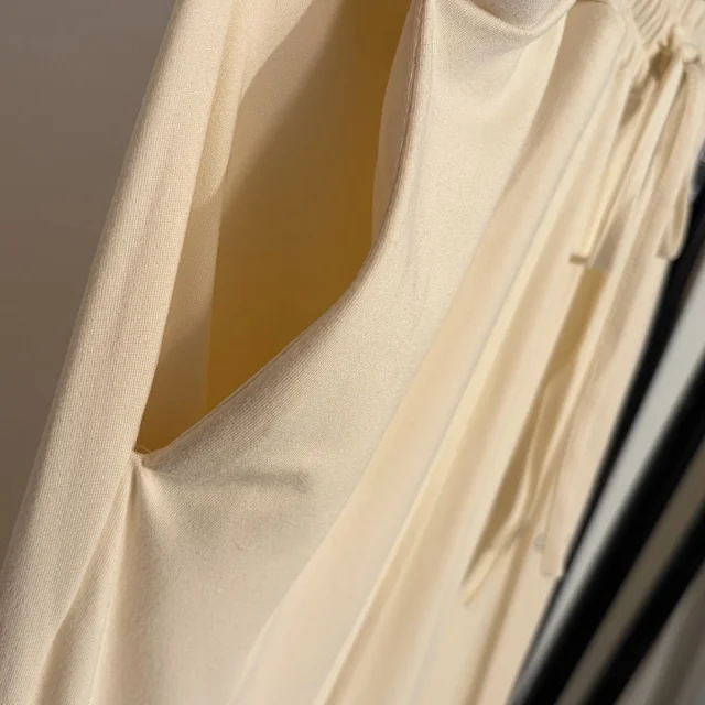 Unbranded Matching Sets Long-sleeve crew-neck top and drawstring wide-leg trousers product detail image 9