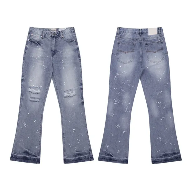 Gallery Dept Patchwork Floral Embroidered Flared Jeans - 8