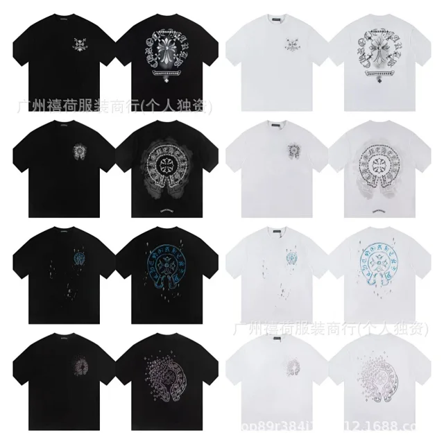 Chrome Hearts T-Shirts Short-Sleeve Cross Graphic T-Shirt product detail image 5