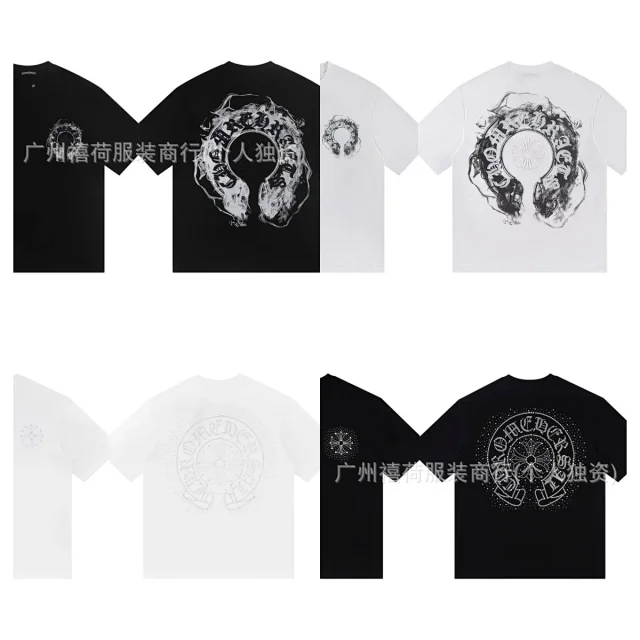 Chrome Hearts T-Shirts Short-Sleeve Cross Graphic T-Shirt product detail image 6