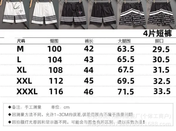 Fendi FF Monogram Print Shorts Black / White - 33