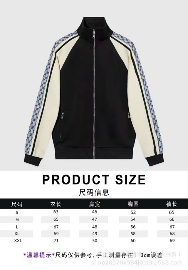 Gucci Matching Sets Zip-Up Track Jacket and Joggers with GG Monogram Side Panels product detail image 1