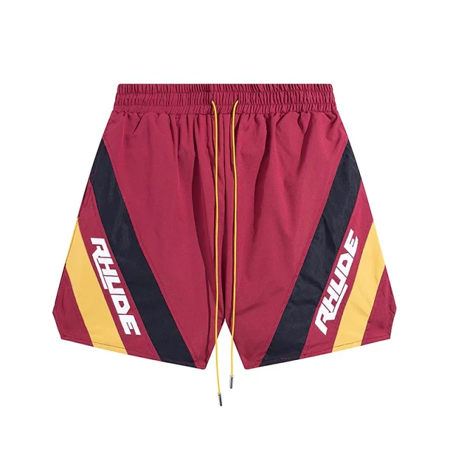 Unbranded Shorts Drawstring with diagonal color-block panels product detail image 8