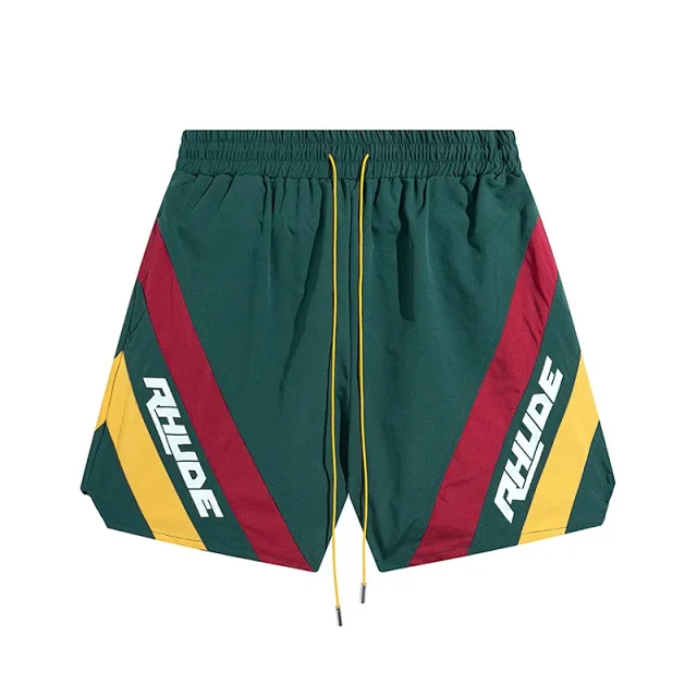 Unbranded Shorts Drawstring with diagonal color-block panels product detail image 10