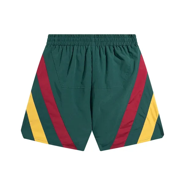 Rhude Panelled Track Shorts Burgundy - 11