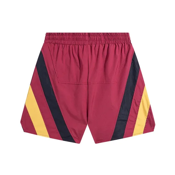 Rhude Panelled Track Shorts Burgundy - 9