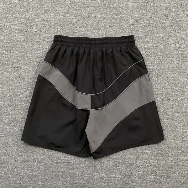 Corteiz V-Stripe Panel Shorts Gray / Beige - 10