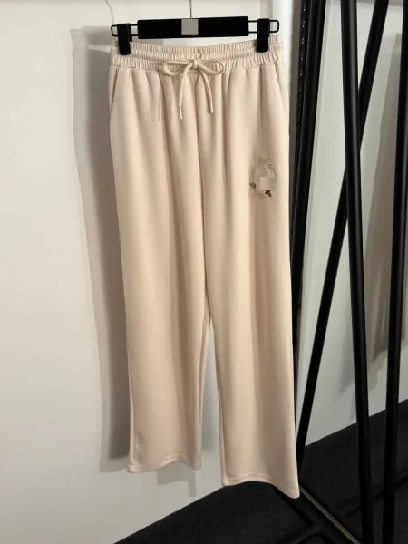 Dior Embroidered Polo and Sweatpants Set Beige Casual Set - 6