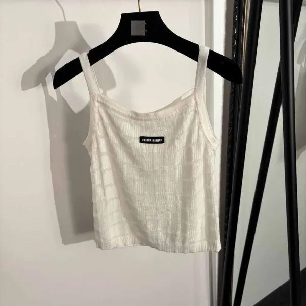 Design Knit Stripe Yellow Crop Top and Cardigan Set - 7