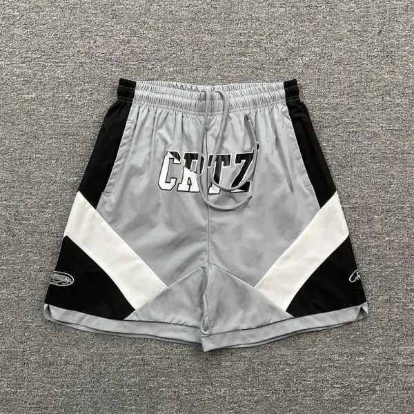Corteiz CRTZ Graphic Panel Shorts Turquoise Pink Black - 9