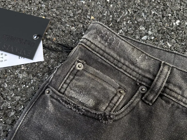 Purple Brand Jeans Distressed flared with frayed hems product detail image 30