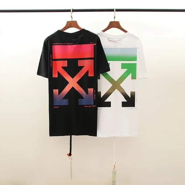 Off-White Arrow Gradient Print White T-Shirt - 33