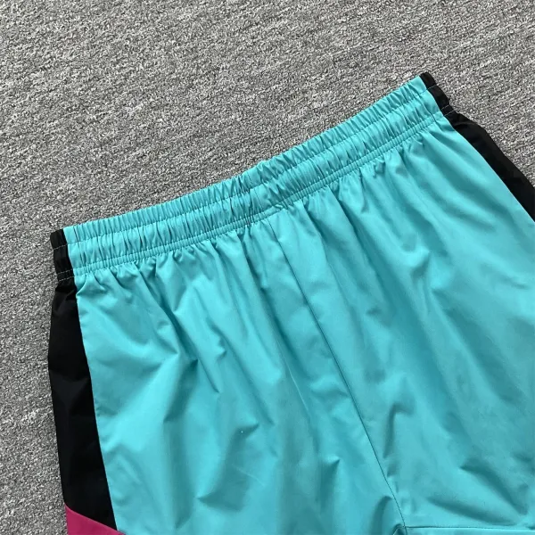 Corteiz CRTZ Graphic Panel Shorts Turquoise Pink Black - 16