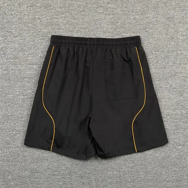 Broken Planet Graphic Shorts Black Yellow - 8