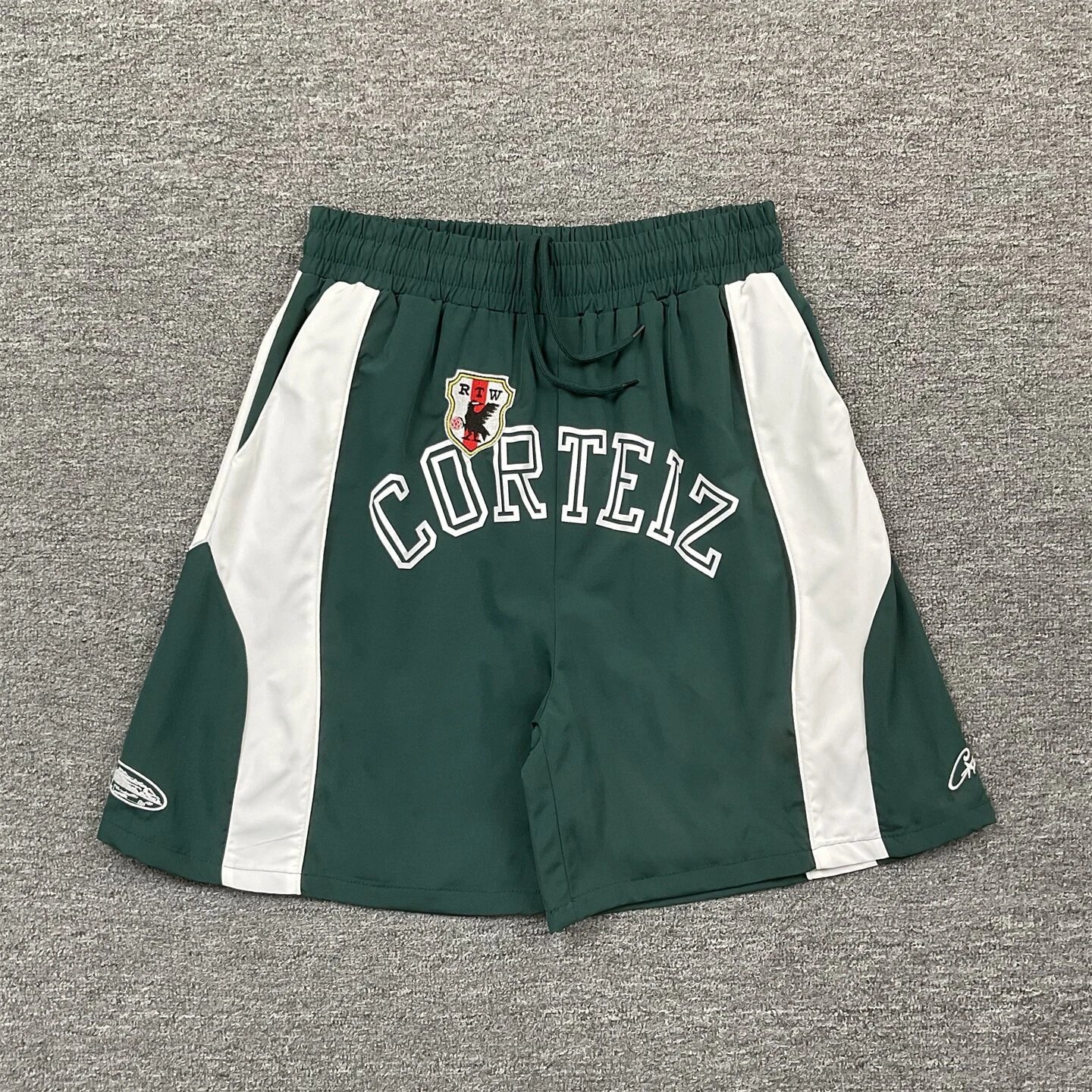 Corteiz Shorts Color-Block Logo Print Drawstring image 4