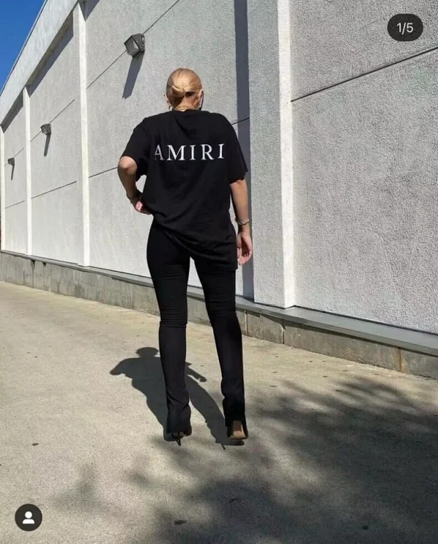AMIRI T-Shirts Graphic Logo Short-Sleeve T-Shirt product detail image 13