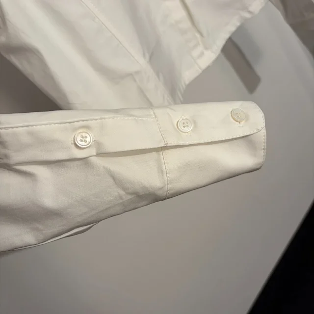 Unbranded Shirts Pleated Stand-Collar Long-Sleeve Shirt product detail image 8