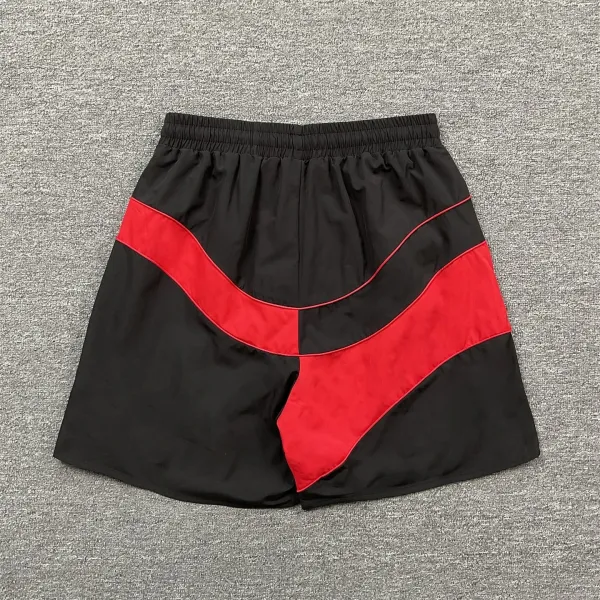 Corteiz V-Stripe Panel Shorts Gray / Beige - 8